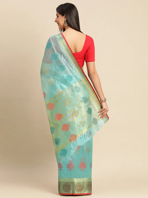 See_Green_Organza_Silk_Saree